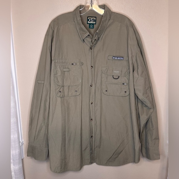 Gander Mountain Men’s Guide Series Button Down Shirt Size XL Tan - Picture 1 of 7